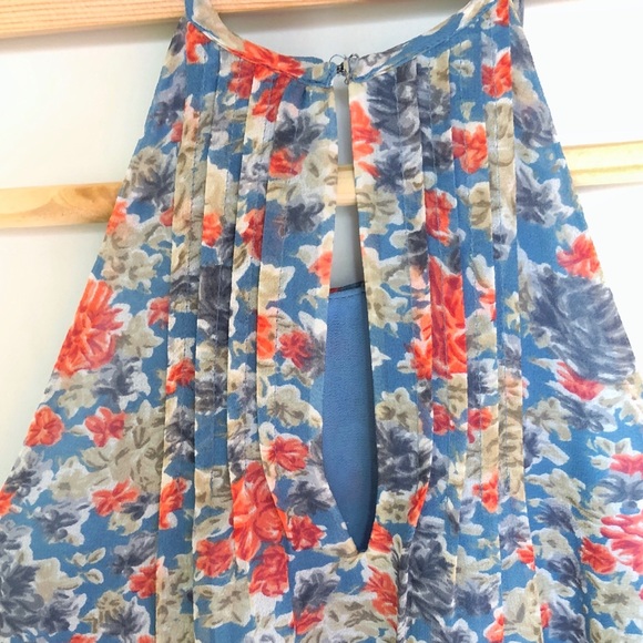 Joie Larisse B Floral Print Tank in Slate Blue - Picture 6 of 6